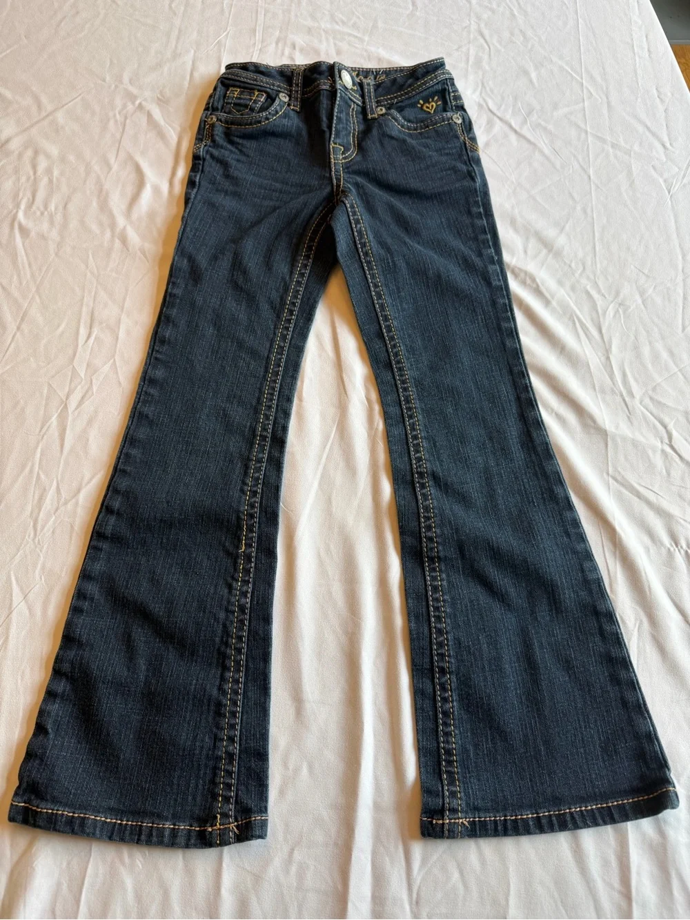 Justice Dark Blue Flare Jeans